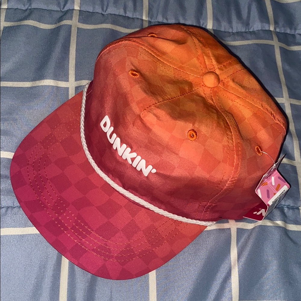 Dunkin' Orange and Pink strapback